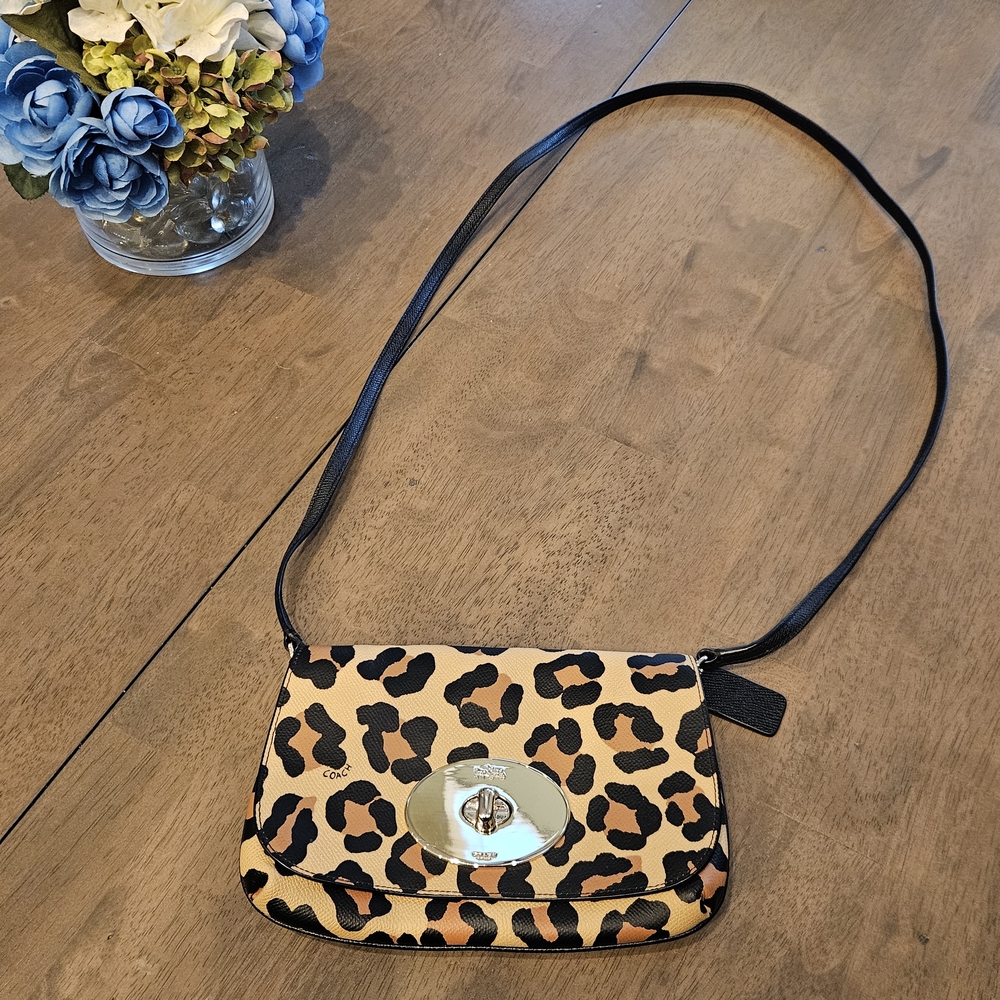 Coach Leopard Print Crossbody Bag